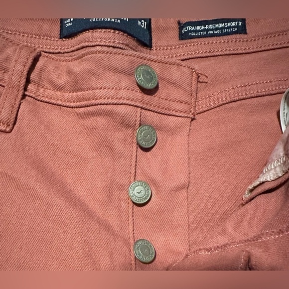 Hollister Women’s Size 13 Button Fly (Pink/Salmon) Shorts EUC - Picture 6 of 8